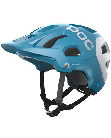 Poc Tectal Race Spin MTB Helmet, Basalt Blue/Hydrogen White Matt