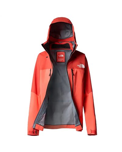 The North Face Summit Pumori Pro GTX Gore-Tex Giacca Impermeabile Donna, Radiant Orange/Auburn Glaze