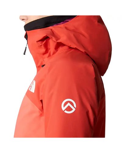 The North Face Summit Pumori Pro GTX Gore-Tex Women's Waterproof Jacket, Radiant Orange/Auburn Glaze