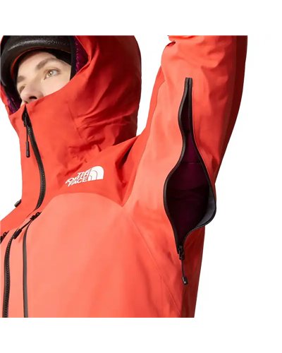 The North Face Summit Pumori Pro GTX Gore-Tex Giacca Impermeabile Donna, Radiant Orange/Auburn Glaze