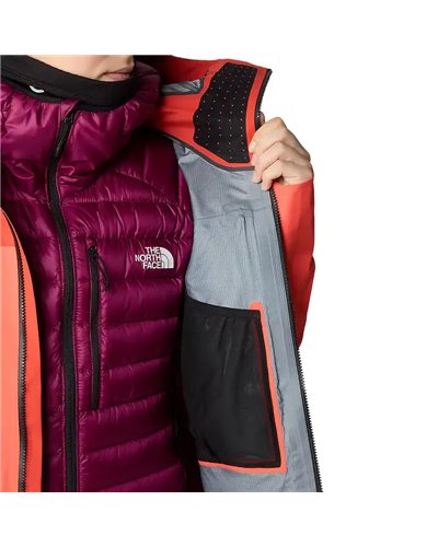 The North Face Summit Pumori Pro GTX Gore-Tex Women's Waterproof Jacket, Radiant Orange/Auburn Glaze