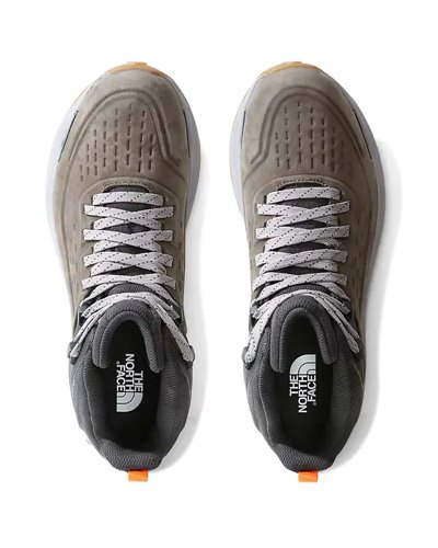The North Face Vectiv Exploris II Mid Nabuk Scarponi Trekking Uomo, New Taupe Green/Asphalt Grey