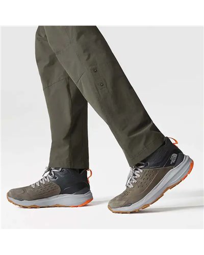 The North Face Vectiv Exploris II Mid Nabuk Scarponi Trekking Uomo, New Taupe Green/Asphalt Grey