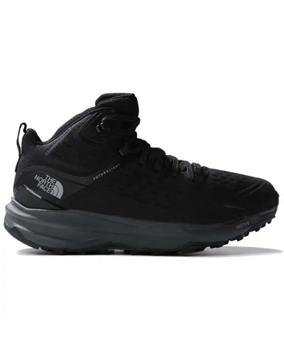 The North Face Vectiv Exploris II Mid Men's Hiking Nubuk Leather Boots, TNF Black/Vanadis Grey