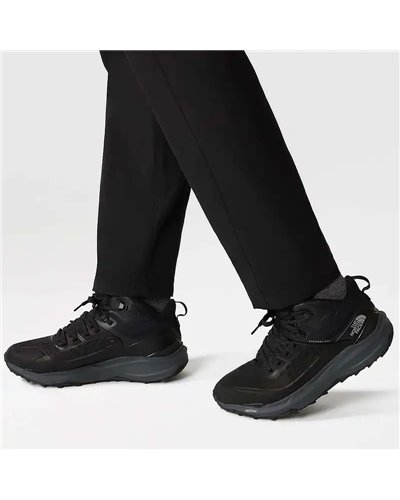 The North Face Vectiv Exploris II Mid Men's Hiking Nubuk Leather Boots, TNF Black/Vanadis Grey