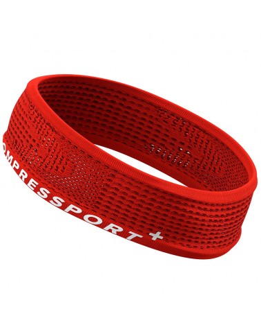 Compressport Thin Headband On/Off 6 cm Seamless, Red (One Size Fits All)