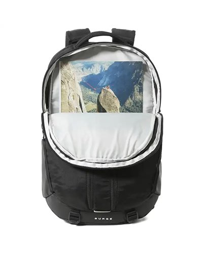 The North Face Surge Backpack 31 Liters 15" Laptop Compatible, TNF Black/TNF Black