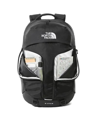 The North Face Surge Backpack 31 Liters 15" Laptop Compatible, TNF Black/TNF Black