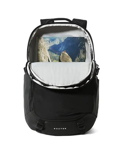 The North Face Router Backpack 40 Liters 13" Laptop Compatible, TNF Black/TNF Black