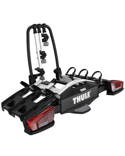 Thule Velocompact 3 926 13 Poli Portabici Posteriore Gancio Traino, Alluminio/Nero (3 Bici)