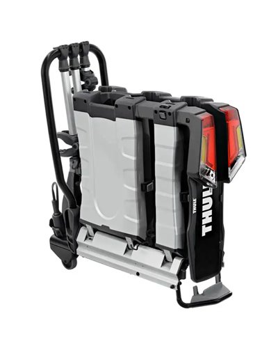 Thule Easyfold XT 3 934 13 Poli Portabici Posteriore Richiudibile Gancio Traino, Alluminio/Nero (3 Bici)