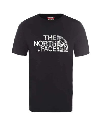 The North Face Woodcut Dome T-Shirt Uomo, TNF Black