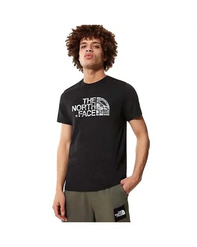 The North Face Woodcut Dome T-Shirt Uomo, TNF Black