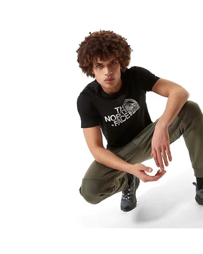 The North Face Woodcut Dome T-Shirt Uomo, TNF Black