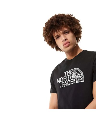 The North Face Woodcut Dome Men's T-Shirt, TNF Black