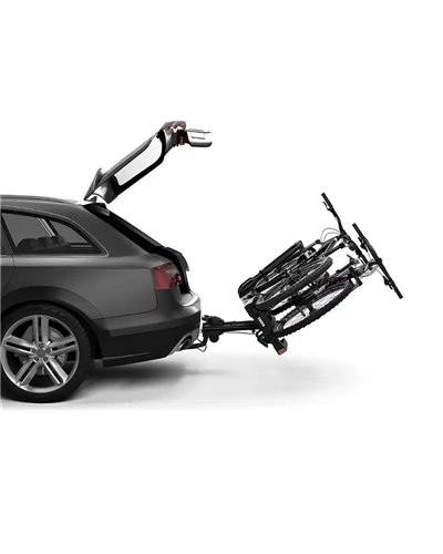 Thule Easyfold XT 2 F 13 Pin Plug Foldable Towbar Bike Rack Fix4Bike 9655, Aluminium (2 Bikes)