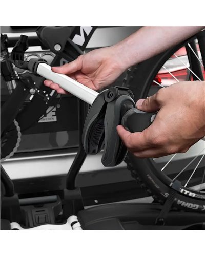 Thule Easyfold XT 2 F 13 Pin Plug Foldable Towbar Bike Rack Fix4Bike 9655, Aluminium (2 Bikes)