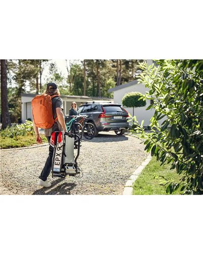 Thule Easyfold XT 2 F 13 Pin Plug Foldable Towbar Bike Rack Fix4Bike 9655, Aluminium (2 Bikes)