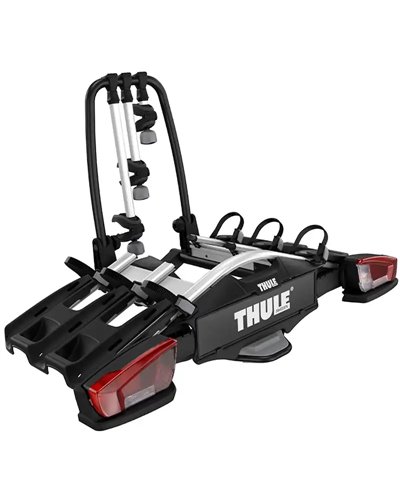 Thule Velocompact 3 F 13-pin Towbar Bike Rack Fix4Bike 9615, Black/Aluminum (3 Bikes)