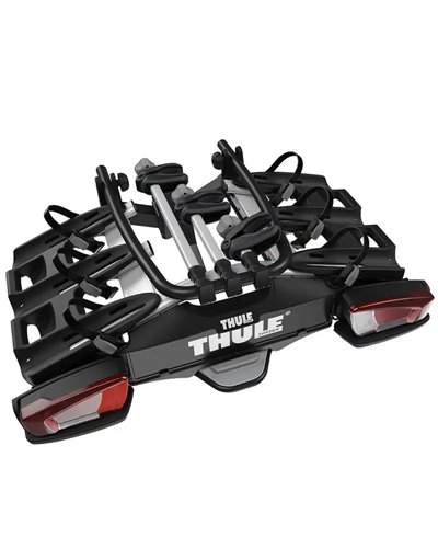 Thule Velocompact 3 F 13-pin Towbar Bike Rack Fix4Bike 9615, Black/Aluminum (3 Bikes)