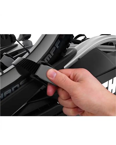 Thule Velocompact 3 F 13-pin Towbar Bike Rack Fix4Bike 9615, Black/Aluminum (3 Bikes)