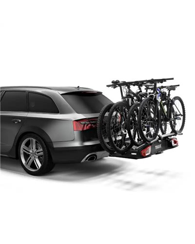 Thule VeloSpace XT 3 939 13 Pin Plug Towbar Bike Rack, Black (3 Bikes)