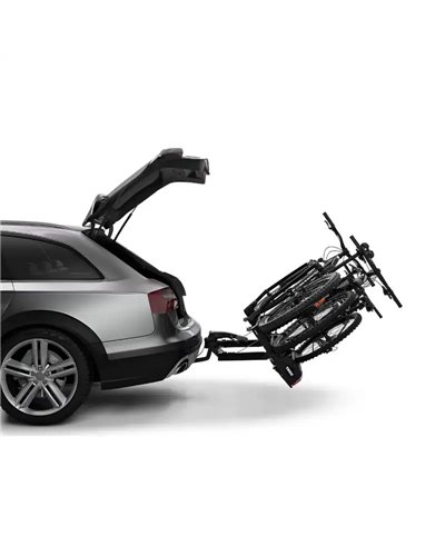 Thule VeloSpace XT 3 939 13 Pin Plug Towbar Bike Rack, Black (3 Bikes)