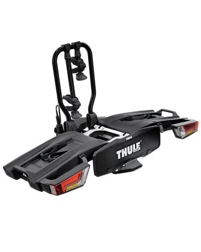 Thule Easyfold XT 2 933 13 Pin Plug Foldable Towbar Bike Rack, Black (2 Bikes)