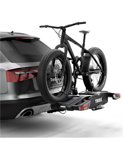 Thule Easyfold XT 2 933 13 Pin Plug Foldable Towbar Bike Rack, Black (2 Bikes)