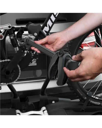 Thule Easyfold XT 2 933 13 Pin Plug Foldable Towbar Bike Rack, Black (2 Bikes)