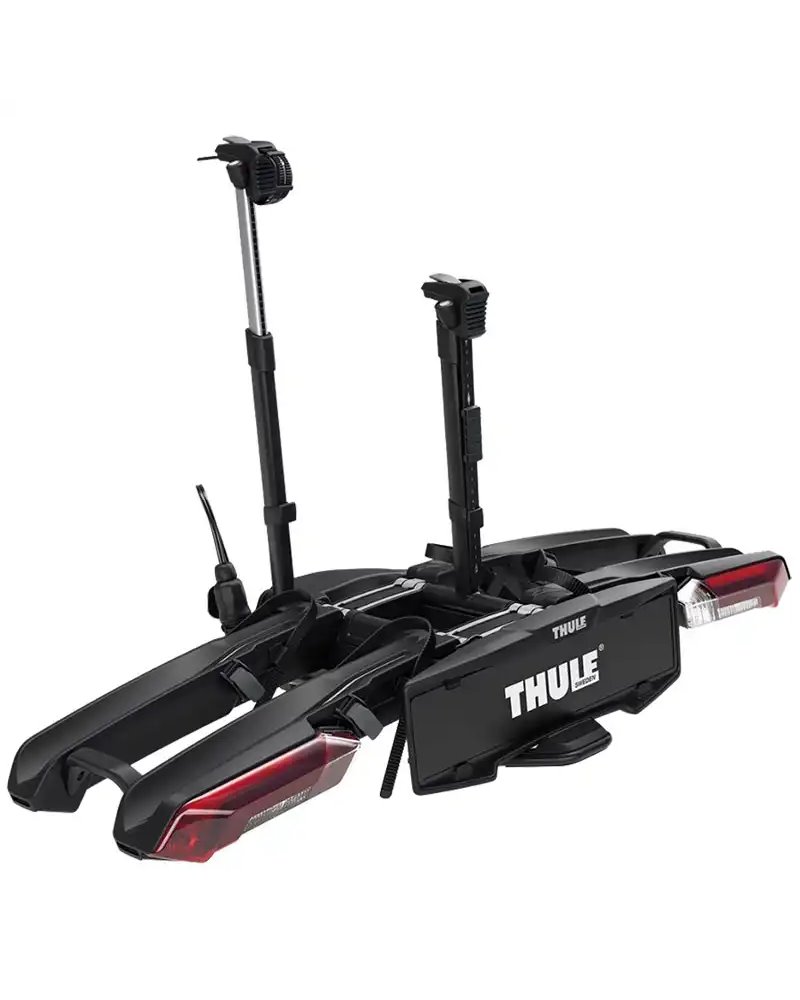 Thule Epos 2 978 13 Pin Plug Foldable Towbar Bike Rack, Black (2 Bikes)