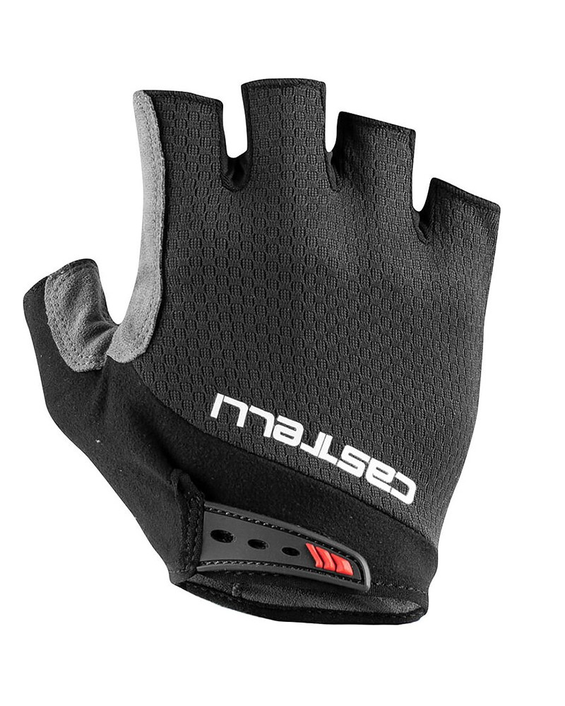 Castelli Entrata V Cycling Short Fingers Gloves, Light Black