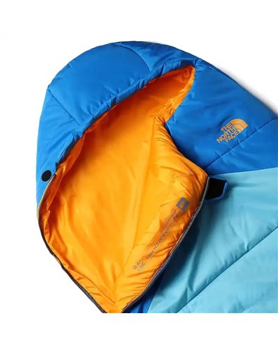 The North Face Wasatch Pro Kids -7°C Sleeping Bag Regular - Right, Hero Blu/Norse Blue
