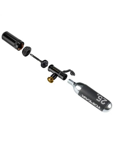 Topeak Tubi Master X Kit Riparazione e Gonfiaggio Tubeless (1 Cartuccia CO2 da 25 g Inclusa)