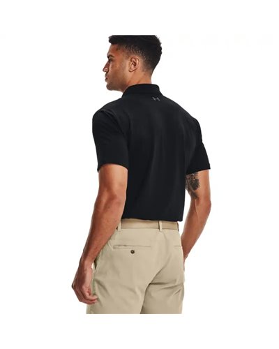 Under Armour Performance 2.0 Men's Short Sleeve Polo Shirt, Black/Pitch Gray