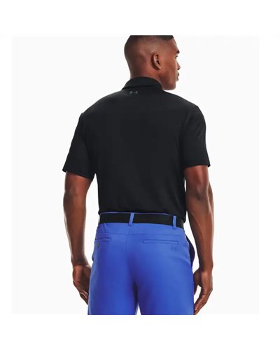 Under Armour Playoff 2.0 Men's Short Sleeve Polo Shirt, Black/Pitch Gray