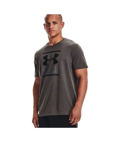Under Armour UA GL Foundation Men's Short Sleeve Tee, Charcoal Medium Heather/Graphite