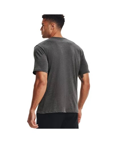 Under Armour Sportstyle Left Chest Men's Short Sleeve Tee, Charcoal Medium Heather/Black