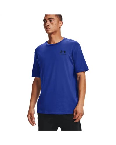 Under Armour Sportstyle Left Chest Men's Short Sleeve Tee, Royal Blue