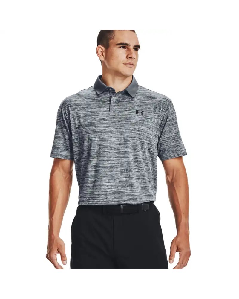 Under Armour Performance Polo 2.0 Uomo, Steel/Black