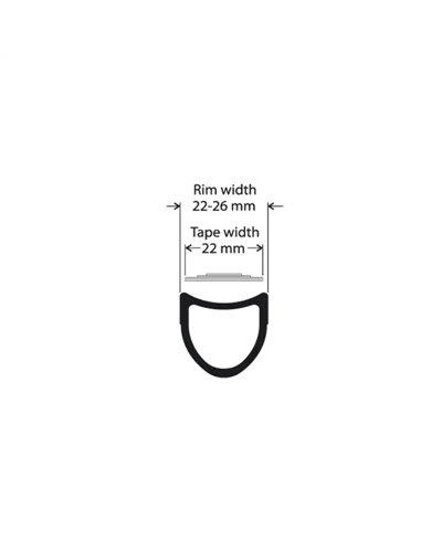 Tufo Nastro Biadesivo 22mm per Tubolari Strada