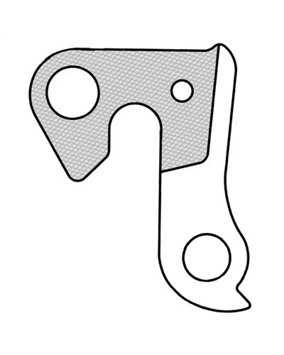 Union Forcellino Cambio GH-128 Compatibile con Bergamont, BMC, Carrera e Altri Marchi