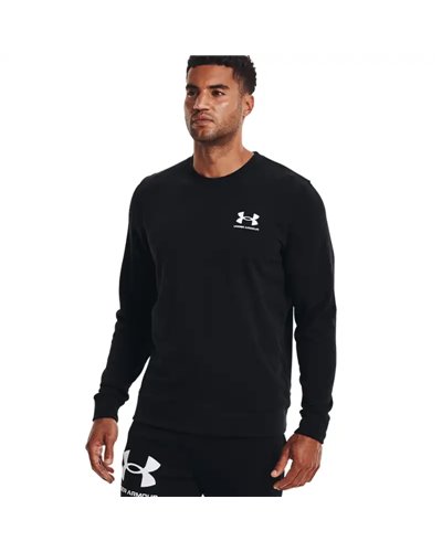 Under Armour UA Rival Terry Men's Crewneck, Black/Onyx White
