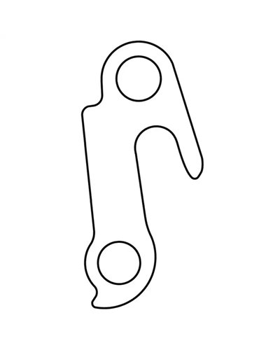 Union Forcellino Cambio GH-124 Compatibile con Bianchi, Commencal, Corratec e Altri Marchi