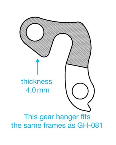 Union Forcellino GH-013 Compatibile con Bergamont, BH, Bianchi e Altri Marchi