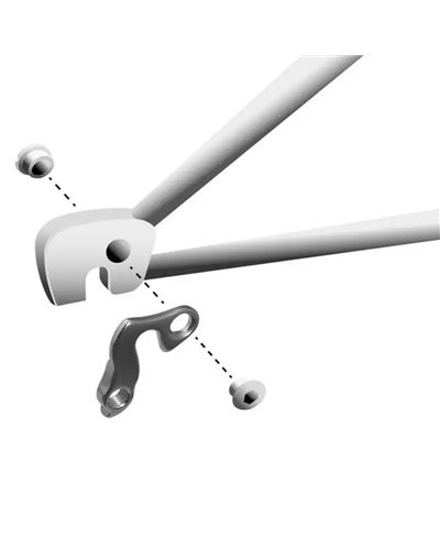 Union Forcellino GH-013 Compatibile con Bergamont, BH, Bianchi e Altri Marchi