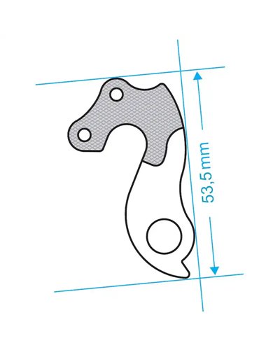 Union Forcellino GH-080 Compatibile con Argon 18, Bergamont, BH e Altri Marchi