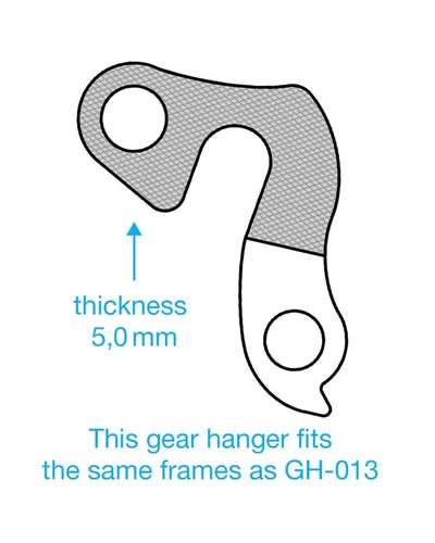 Union Forcellino GH-081 Compatibile con Bergamont, BH, Bianchi e Altri Marchi