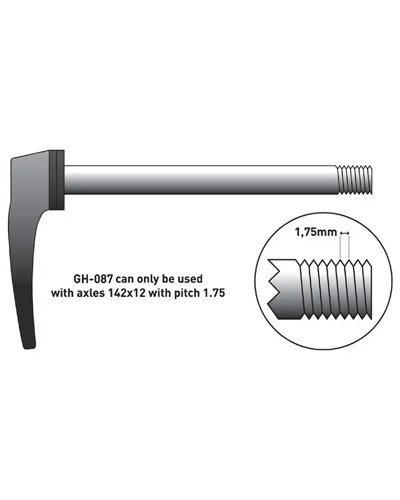 Union Hanger GH-087 Compatible with Various Brands - 142x12/1.75mm Direct Mount Thru Axle