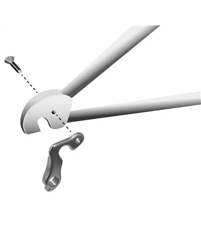 Union Forcellino GH-026 Compatibile con Haibike, Wheeler, Winora e Altri Marchi